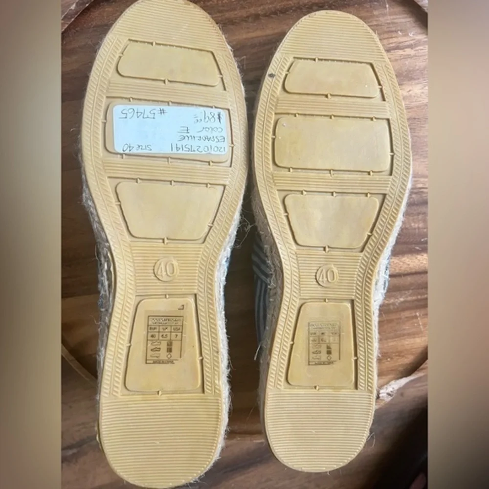 Scotch &‎ Soda Blue/White Espadrille Slip On size 40 eu NWOB